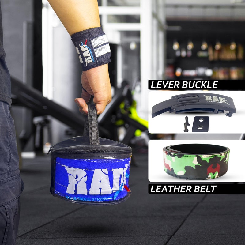 RAD Lever Weight Lifting Gym Belt for Men & Women, Size 25-42 CM, Thick 10MM & Width 4 Inch, Leather, 7 Colors, Powerlifting & Weightlifting - Image 4